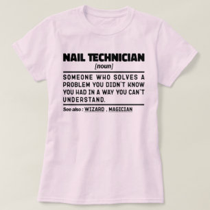 T-shirt Technicien Nail Maquillage Noun Appréciation