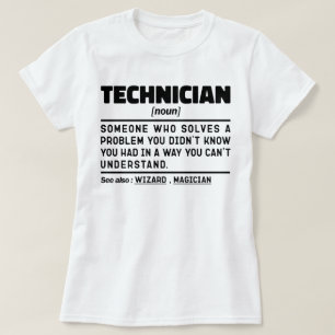 T-shirt Technicien Noun Définition Laboratoire Cool