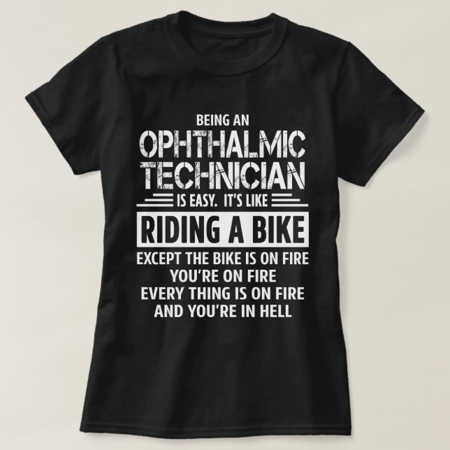 T-shirt Technicien ophtalmique (Design devant)