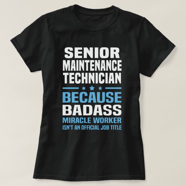 T-shirt Technicien principal de maintenance (Design devant)
