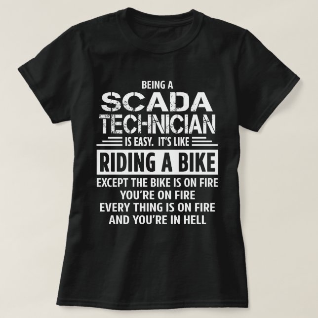 T-shirt Technicien SCADA (Design devant)