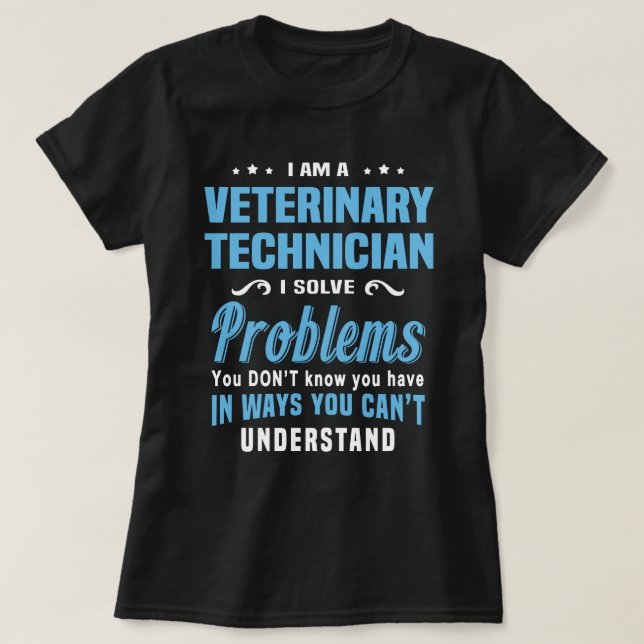 T-shirt Technicien vétérinaire (Design devant)