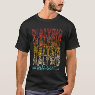 T-shirt Technicien vintage en dialyse Néphrologie Dialyse