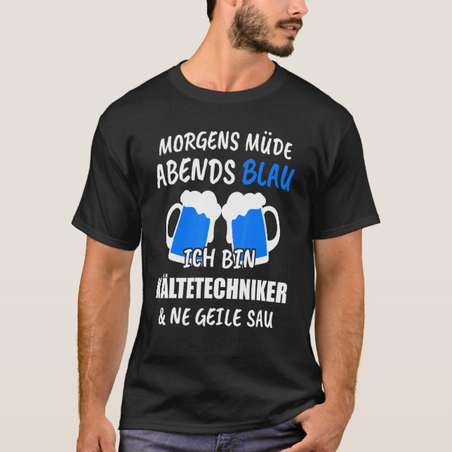 T-shirt Techniciens Réfrigérateurs Climatiseurs Réfrigérat (Devant)