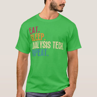 T-shirt Technique de dialyse du sommeil de manger Répétiti