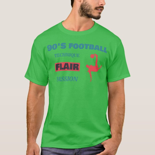T-shirt technique des années 90 flamme passion drôle (Devant)