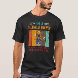 T-shirt technique pour hommes, j'arrête de dessine
