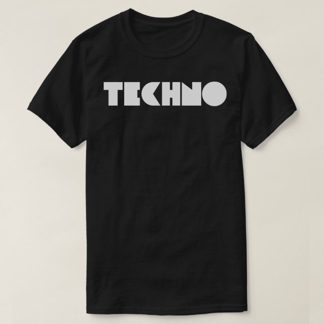 T-shirt TECHNO bold 1 (Design devant)