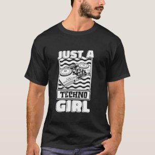 T-shirt Techno Clubbing Hardtekk - Raver Rave Just A Techn