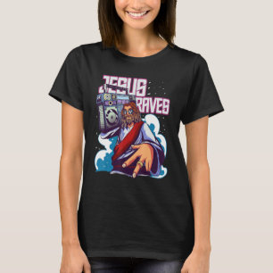 T-shirt Techno Dance Party Rave pour hommes Jésus Raves