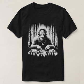 T-shirt Techno DJ Bigfoot Disco Electronic EDM Music Amusa
