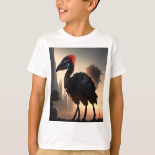 T-shirt "Techno-Feathers : Le robot futuriste Emu"