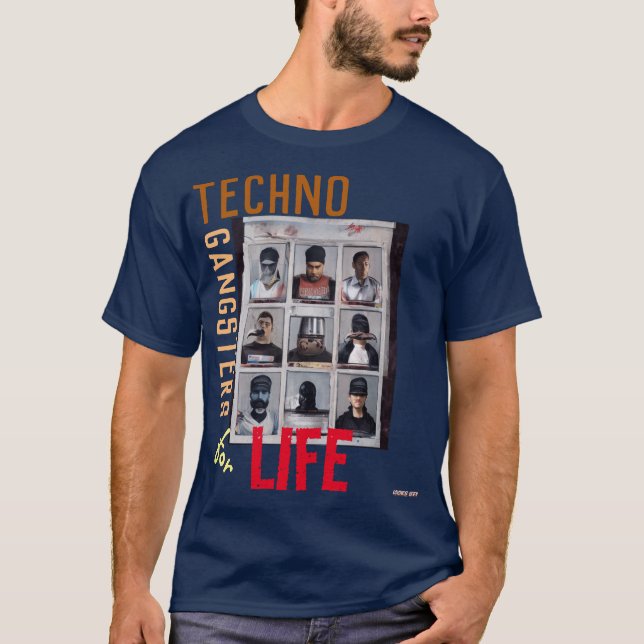 T-shirt Techno Gangsters (Devant)