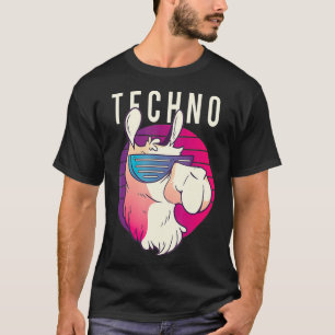T-shirt Techno Llama DJ Raver Rave Party EDM Festival