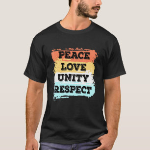 T-shirt Techno Music Peace Love Unity Respect Rave Party E