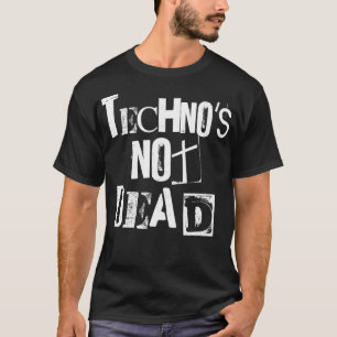 T-shirt Techno n'est pas mort - Grunge Vintage - DJ minima