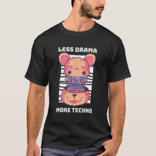 T-shirt Techno Teddy Hardstyle Rave Dj Electro Festival Ra