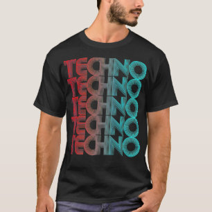 T-shirt Techno Vaporwave Techno House Music EDM Lover DJ