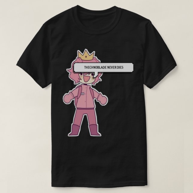 T-shirt Technoblade Never Mees s (Design devant)