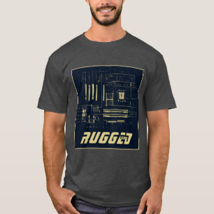 T-shirt technologie bleue et or   Carte de circuit   Carte