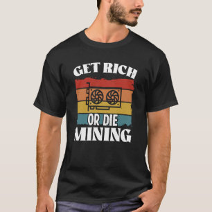 T-shirt Technologie Crypto Miner Cryptomonnaie Blockchain