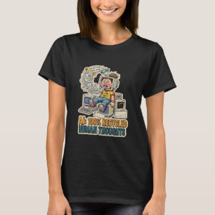 T-shirt Technologie de code satirique d'intelligence artif