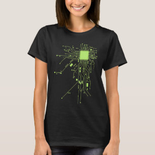 T-shirt Technologie de processeur Nerd Puces informatiques