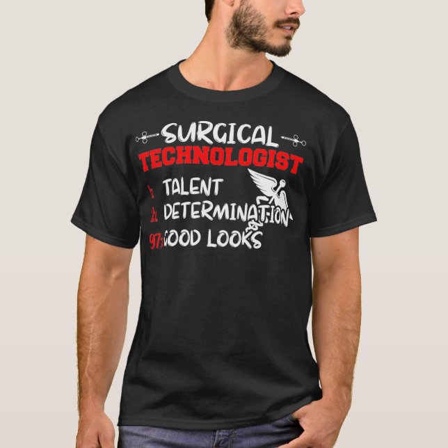 T-shirt Technologue chirurgical Mentors Scrub Tech (Devant)