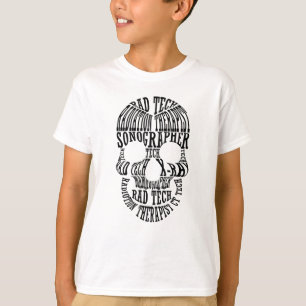 T-shirt Technologue crânien technique Rad Xray Radiologie 