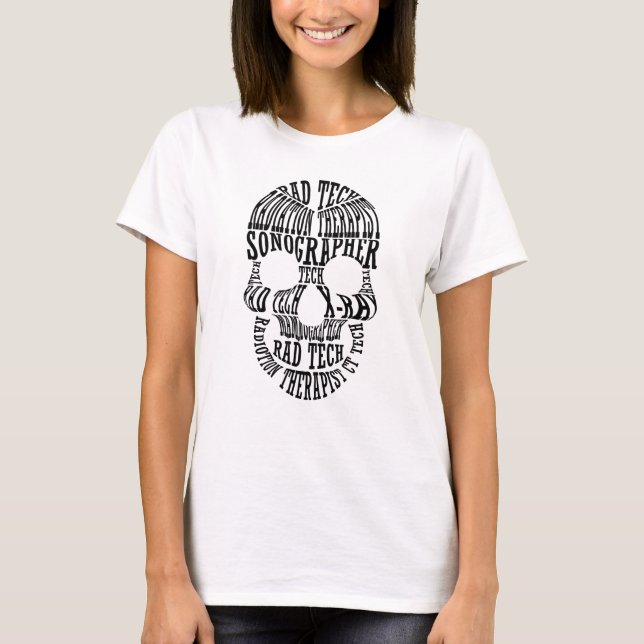 T-shirt Technologue crânien technique Rad Xray Radiologie  (Devant)