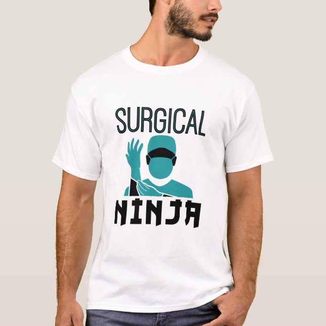 T-shirt Technologue en chirurgie Ninja Scrub Tech (Devant)