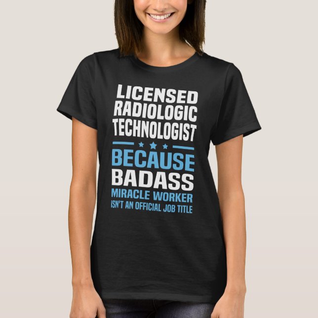 T-shirt Technologue radiologique agréé (Devant)