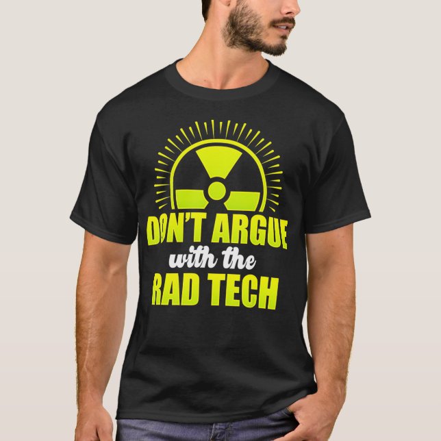 T-shirt Technologue radiologique Rad Tech Symbole de plais (Devant)