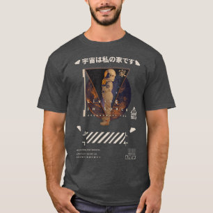 T-shirt Techwear Cyberpunk Vivre dans l'espace