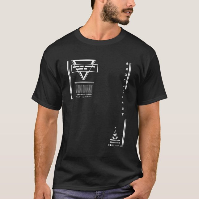 T-shirt Techwear Goth Ninja Cyber Age (Devant)