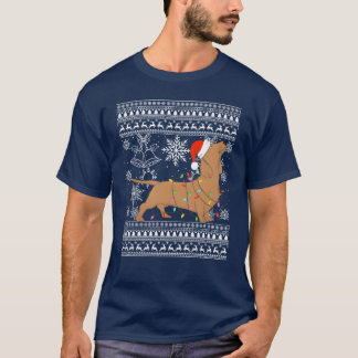 T-shirt Teckel amis de Noël