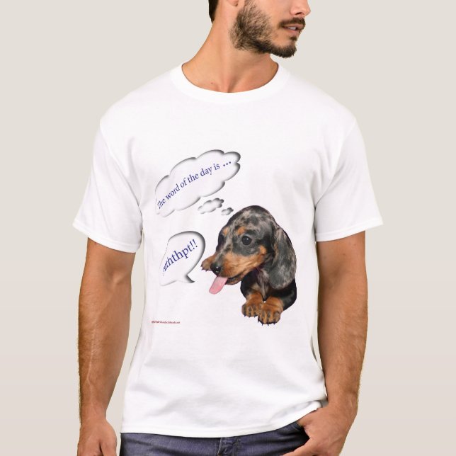 T-shirt Teckel "d'attitude de chiot" (Devant)