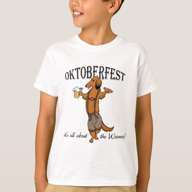 T-shirt Teckel d'Oktoberfest (Devant)