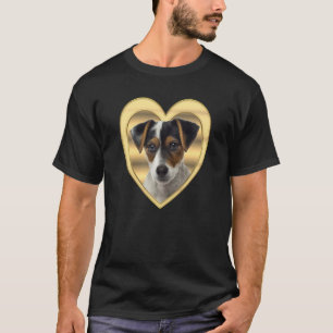 T-shirt Teckel Jack Russel Terrier Chien Coeur Jack Russe