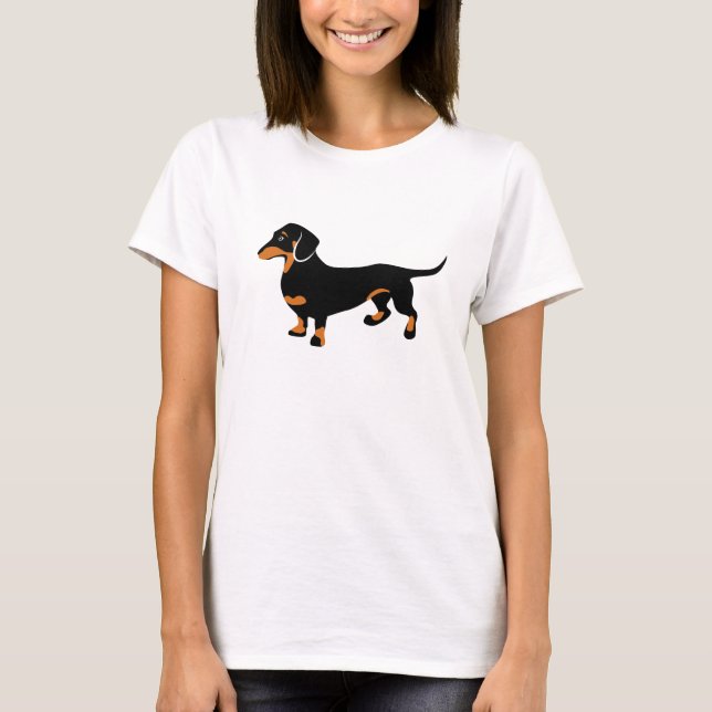 T-shirt Teckel mignon - chien de Doxie (Devant)