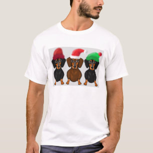 T-shirt Teckels de Joyeux Noël