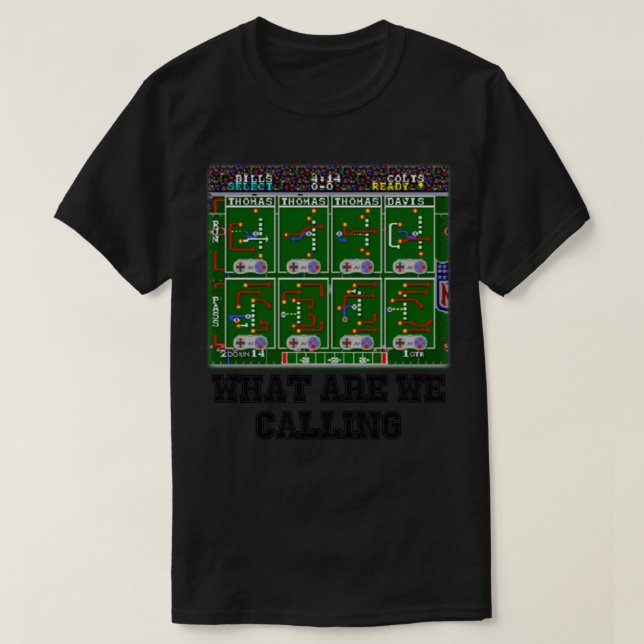 T-shirt Tecmo Super Bowl Lecture (Design devant)
