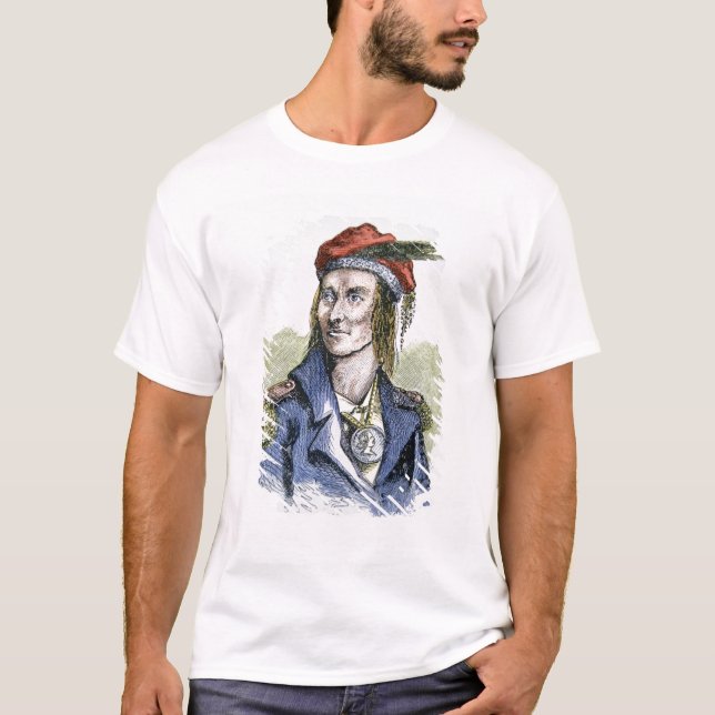 T-shirt Tecumseh (1768-1813) (gravure colorée) (Devant)