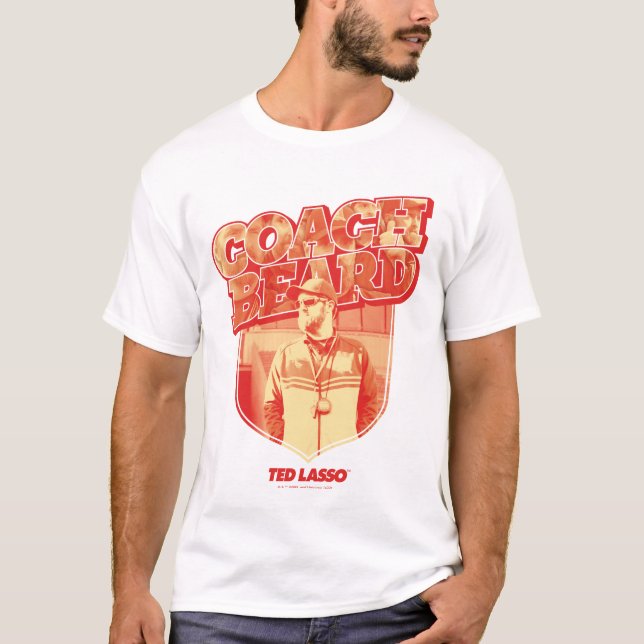 T-shirt Ted Lasso | Badge de la barbe de l'entraîneur (Devant)