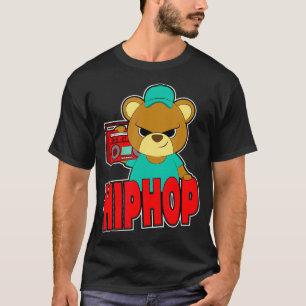 T-shirt Teddy Bear Hustle Hip hop Money Rap DJ
