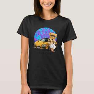 T-shirt Teddy Bear Rich Club Illustration Design graphique