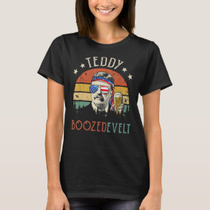 T-shirt Teddy Boozedevelt Theodore Roosevelt 4 juillet A