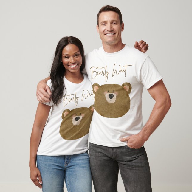 T-shirt Teddy On Peut Attendre Le Baby shower De Sexe (Unisexe)