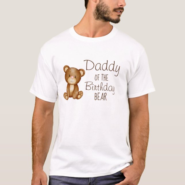 T-shirt Teddy ours anniversaire chemise de famille personn (Devant)
