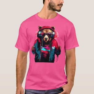 T-shirt Teddy Techno Bear Music